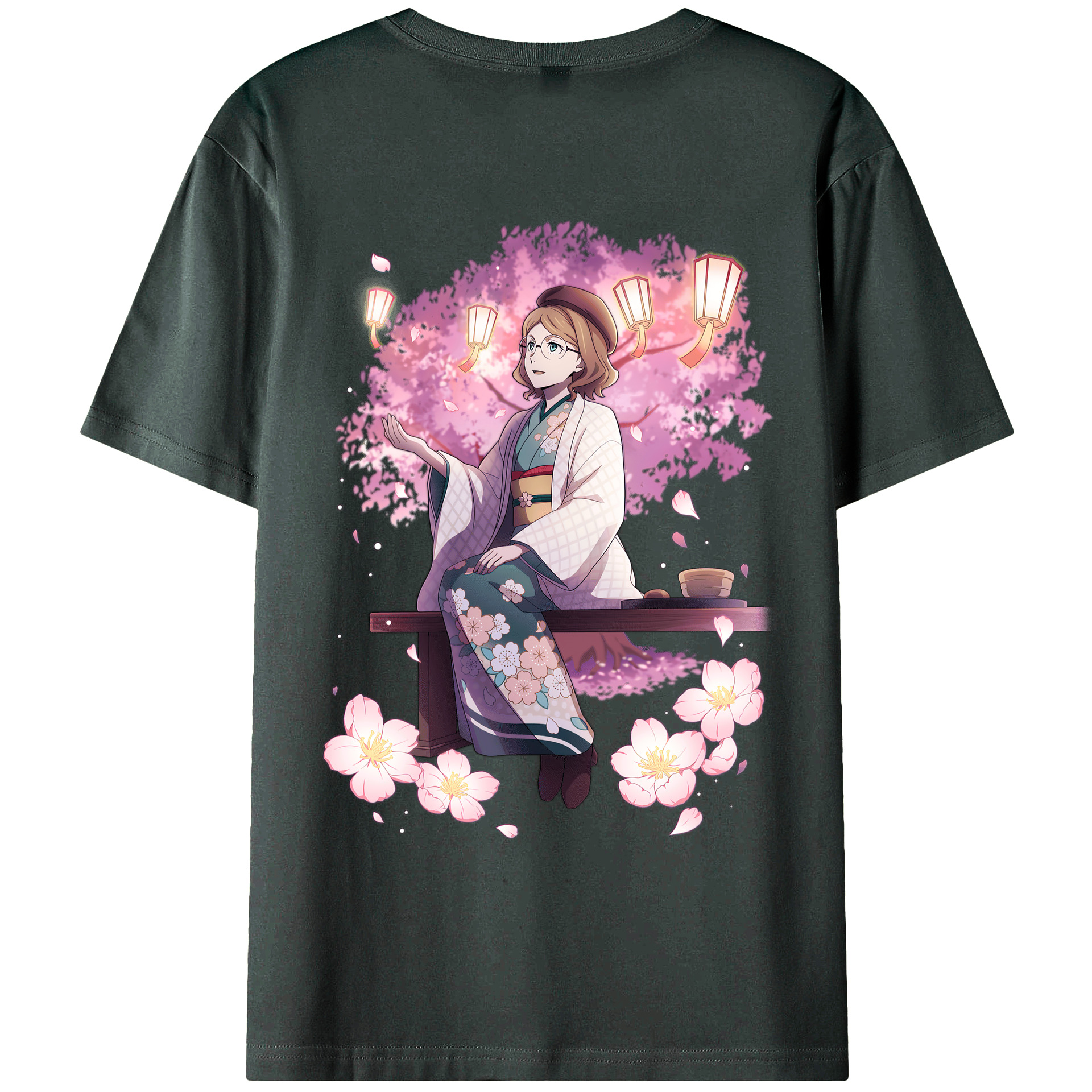 （画像用） 文豪ストレイドッグス Bungo Stray Dogs 綿100％ メンズ半袖Tシャツ（バックプリント） 通気性